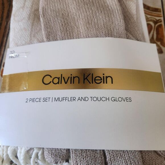 Calvin Klein Muffler and Touch Gloves set - Picture 1 of 2